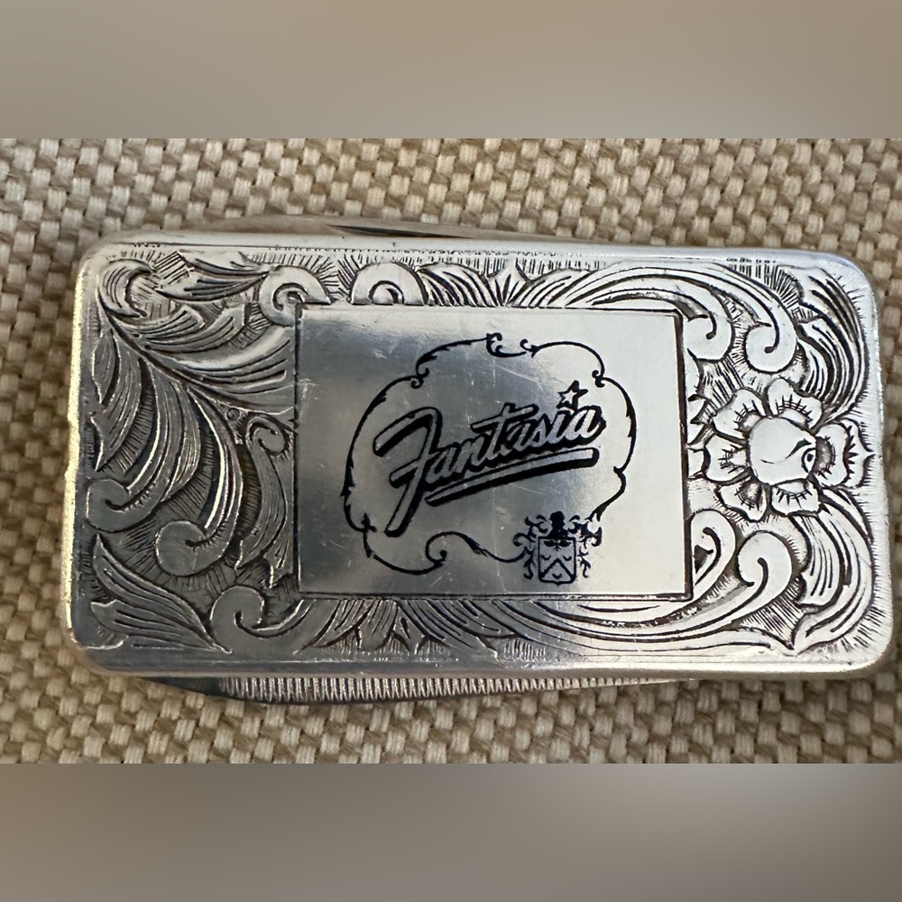 Imperial Textured Stainless Steel Money Clip Tool Pocket Knife & File Fantasia